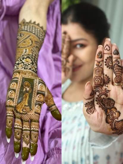 अभिनेत्रियों की करवा चौथ मेहंदी