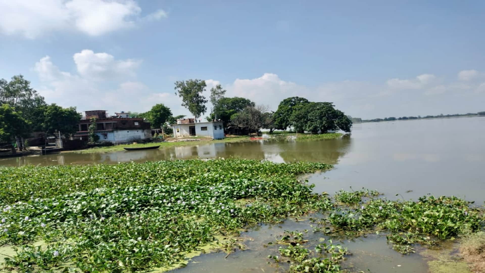 water level of rivers decreasing yet number of affected villages is increasing