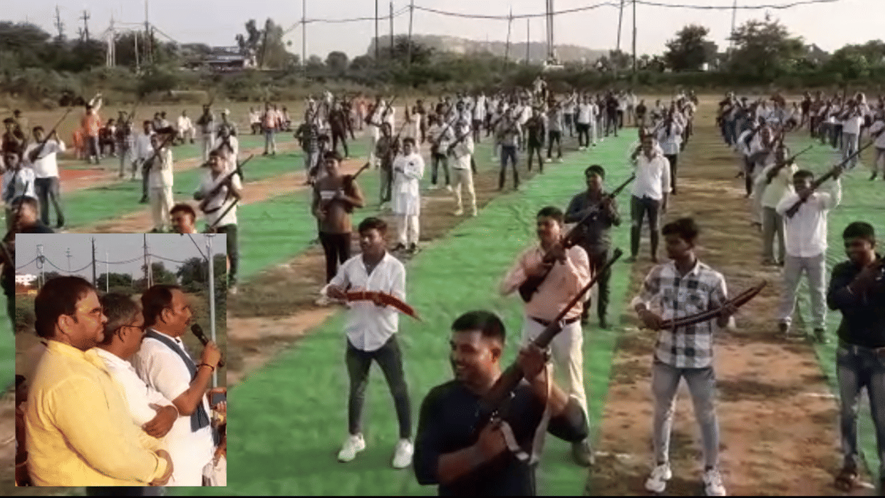 Gwalior: Pritam Lodhi, expelled from BJP, demonstrated strength, waved guns
