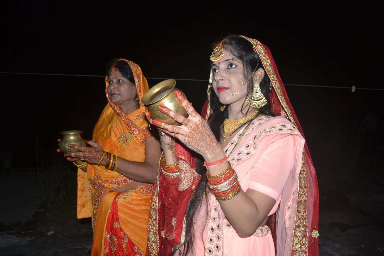 Prayed for husband's long life, peace and prosperity of the family