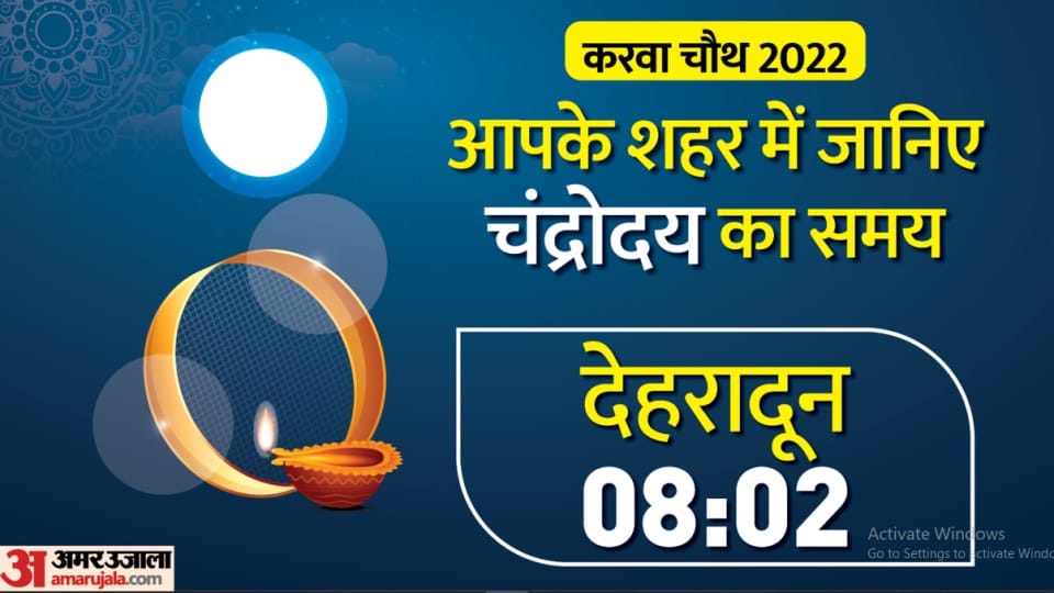 Karwa Chauth 2022: karwa chauth moonrise time in Uttarakhand Dehradun read updates in hindi