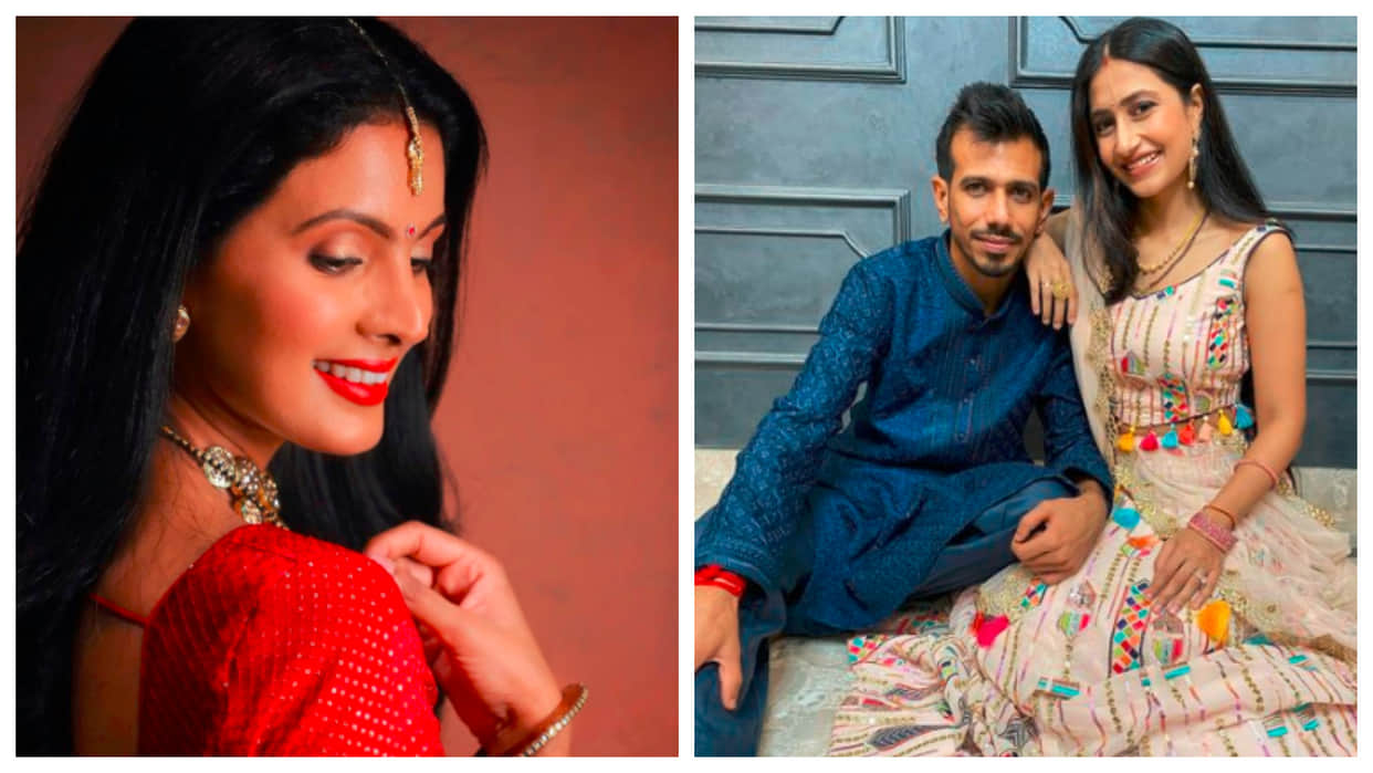 Karwa Chauth Yuzvendra Chahal Deepak Chahar Suresh Raina Harbhajan singh shared picture of their wives