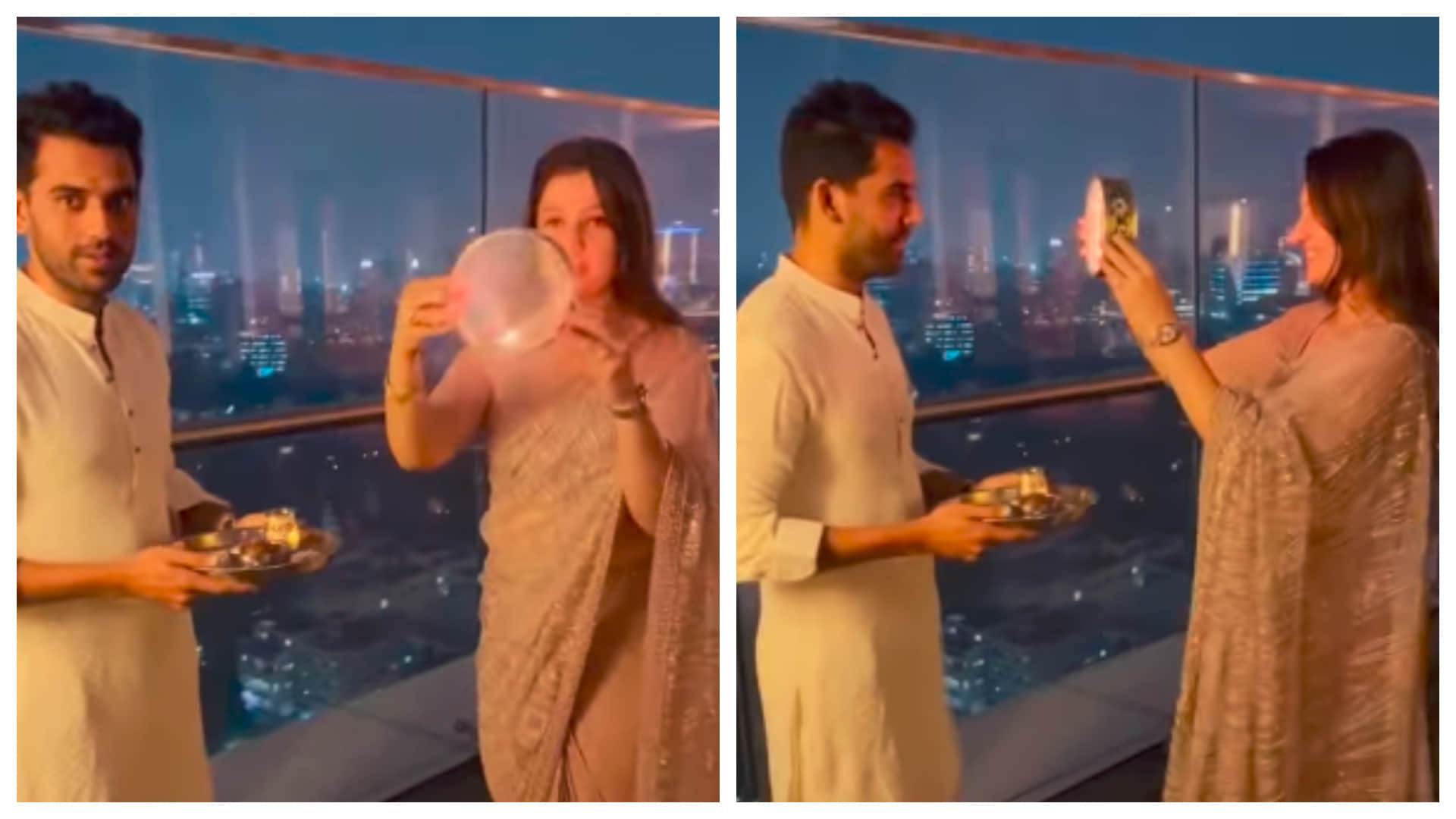 Karwa Chauth Yuzvendra Chahal Deepak Chahar Suresh Raina Harbhajan singh shared picture of their wives