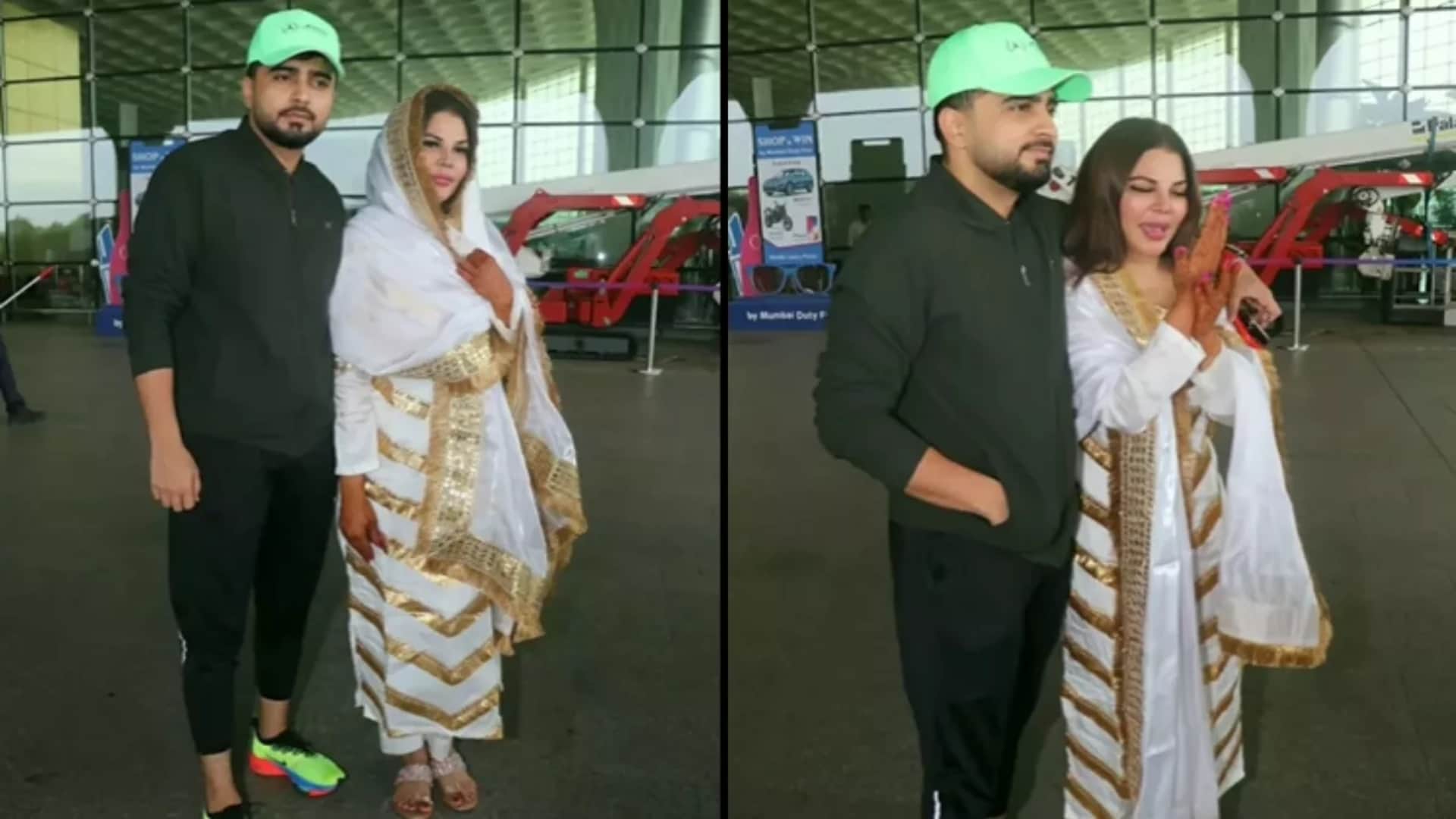 Karwa Chauth 2022 Rakhi Sawant celebrates festival with boyfriend adil durrani flaunts her mehndi in video