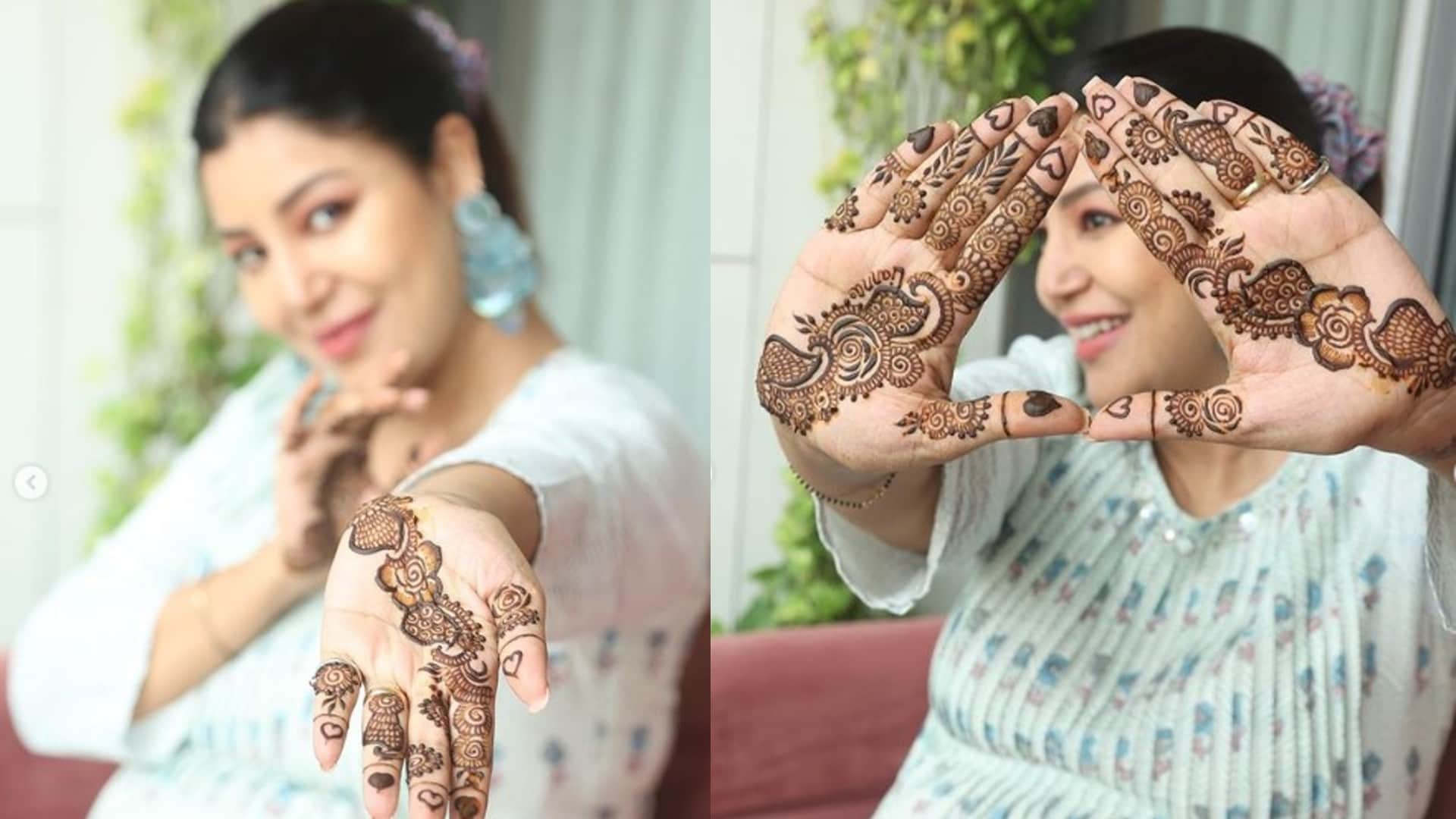 Karwa Chauth 2022 mouni roy to debina shilpa shetty shares mehndi pics and video on karva chauth see pictures