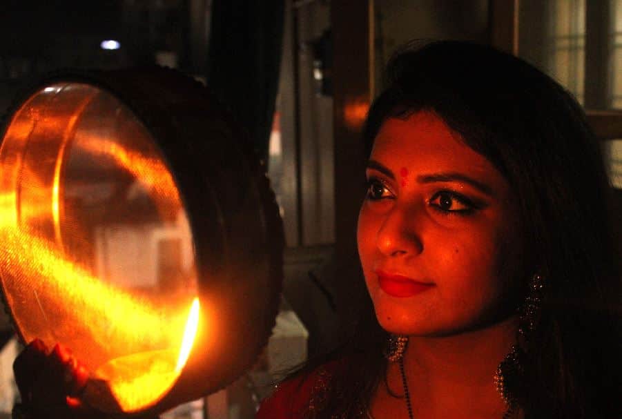 Karwa Chauth 2022 celebration moon of love shines in night in varanasi see in pictures