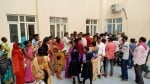 मेडिकल कालेज के पैथालोजी में जमी भीड़