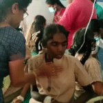 अस्पताल में भर्ती छात्र