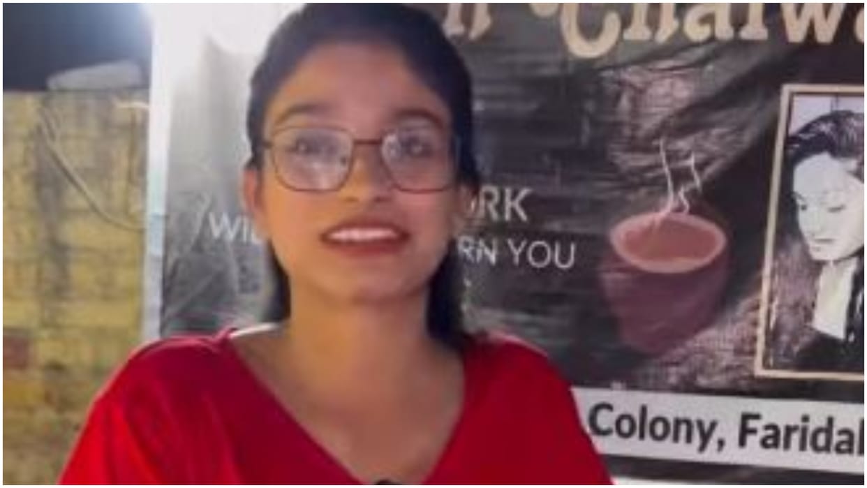 BTech Chaiwali Bihar girl viral on social media in faridabad haryana