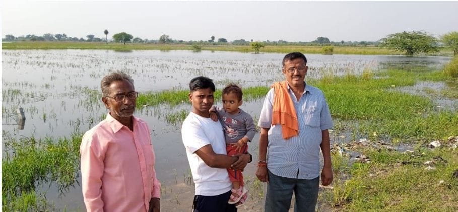 Ishan river overflowing in the rain, thousands of bighas of crop wasted