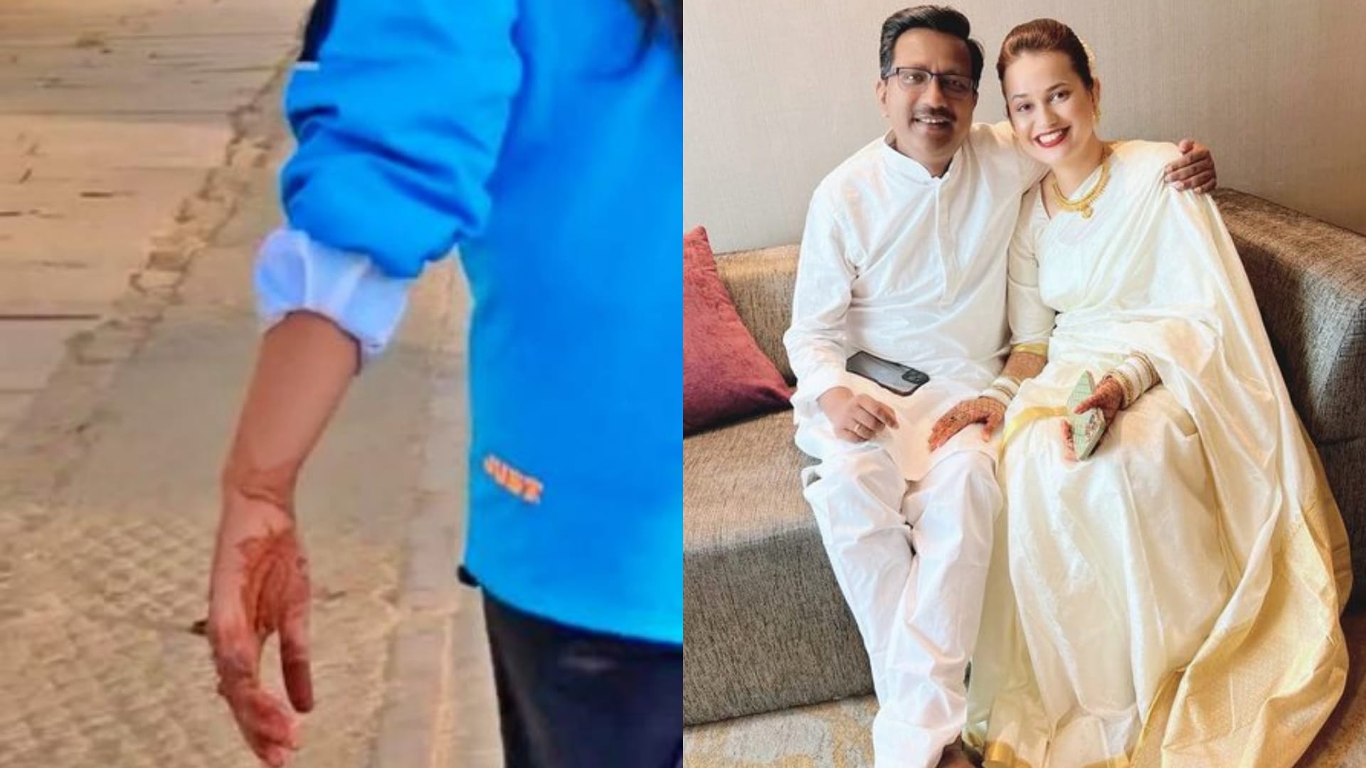Rajasthan Ias Tina Dabi husband pradeep gawande Karwa Chauth 2022 Mehndi Photos