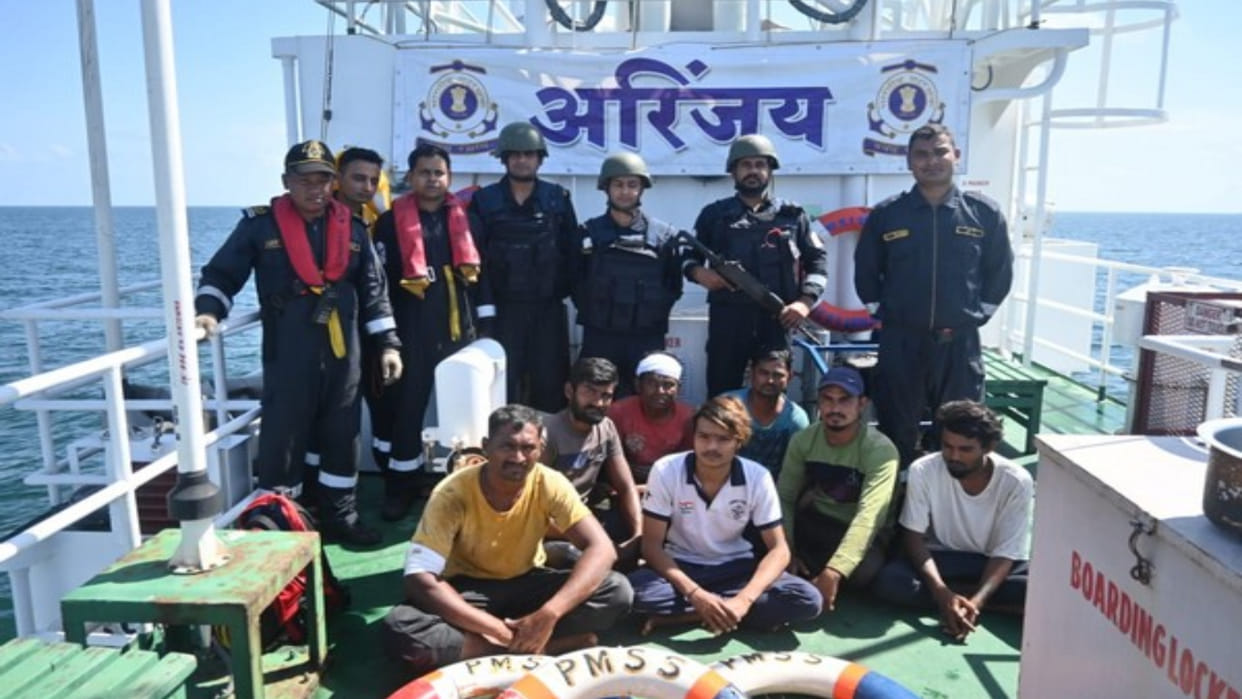 ICG frees six Indian fishermen from Pakistani captivity in high seas along maritime border