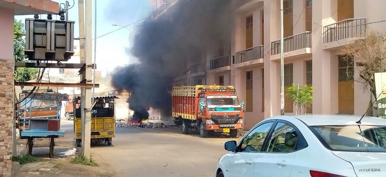Playing with people's lives, instead of picking it up, garbage is being thrown into the fire