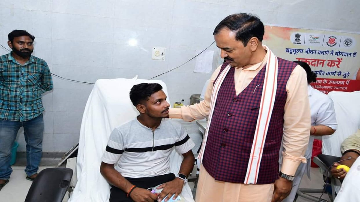 Deputy CM Keshav Prasad Maurya inspected SRN Hospital, interacted with patients