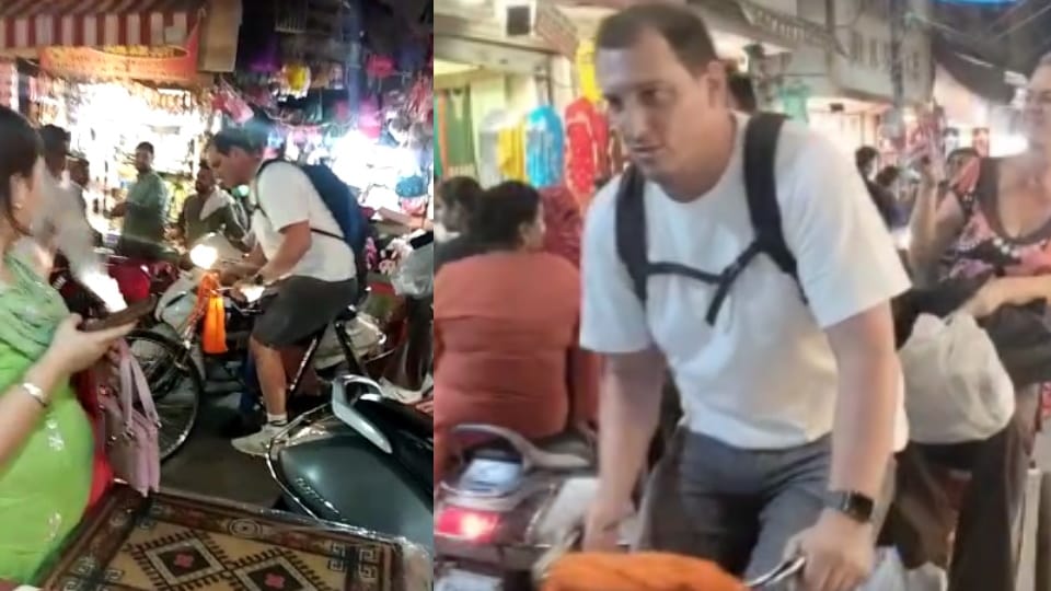 Foreigner Pulled Rickshaw in Jalandhar, video goes viral
