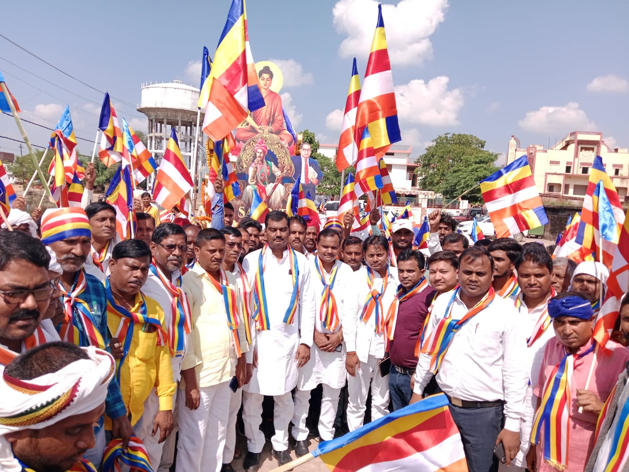 Procession taken out on Dhamma Vijay Diwas