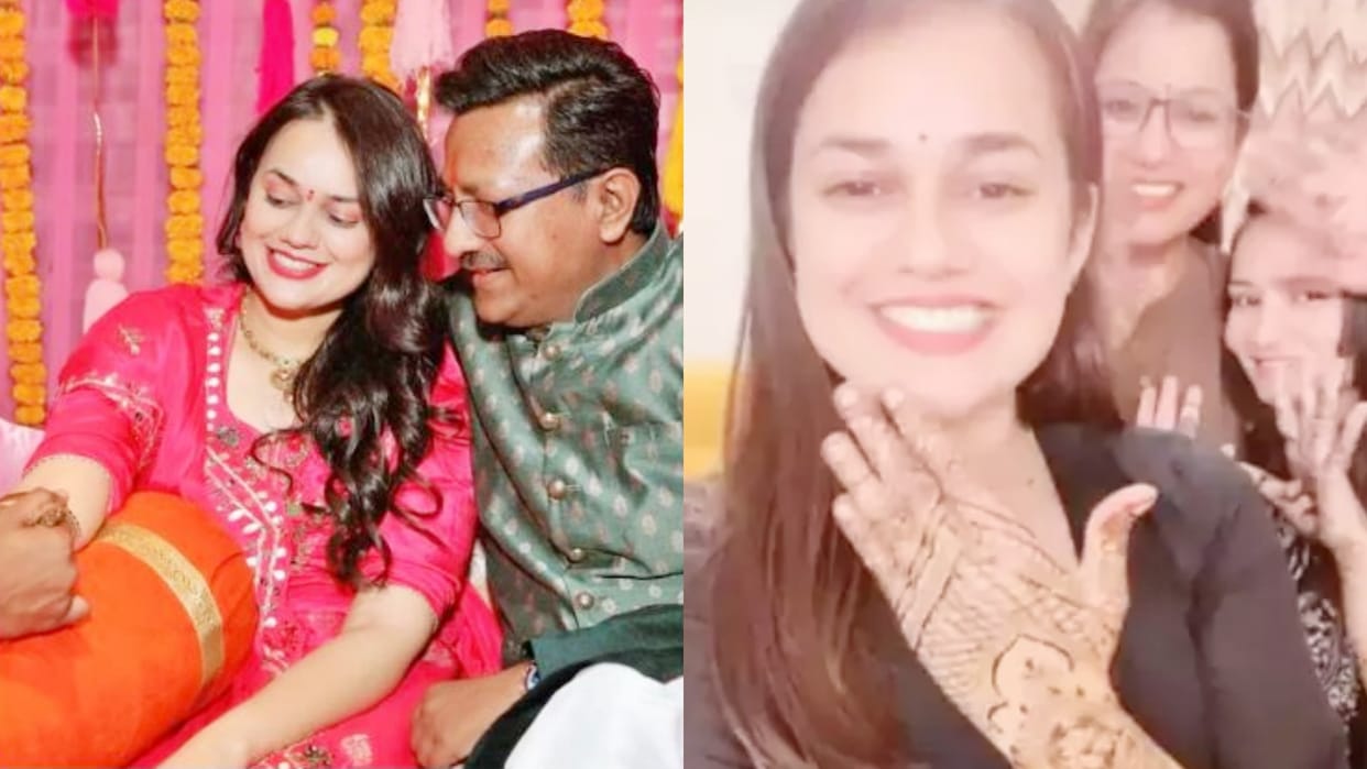Rajasthan Ias Tina Dabi husband pradeep gawande Karwa Chauth 2022 Mehndi Photos