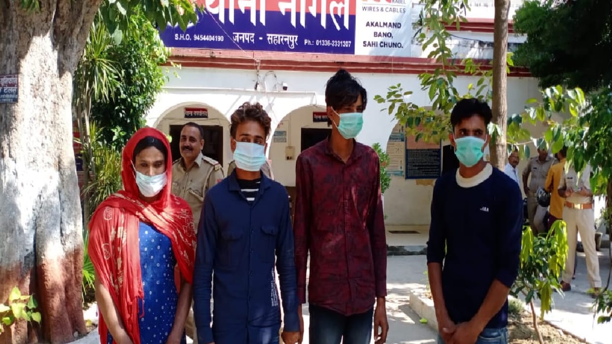 Four miscreants caught robbing truck drivers in the guise of women