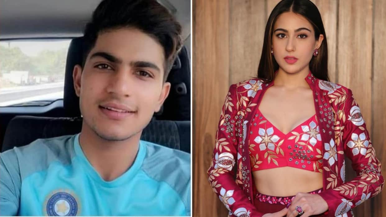 sara ali khan with cricketer shubman gill spotted together exiting hotel video goes viral on social media