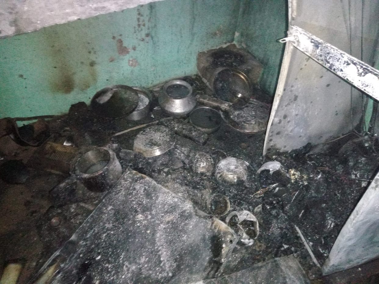 Cylinder happened while lighting the stove with lighter