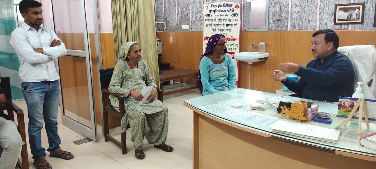 Eyes checked for 104 patients, glasses were also distributed
