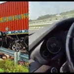 bmw accident on purvanchal expressway