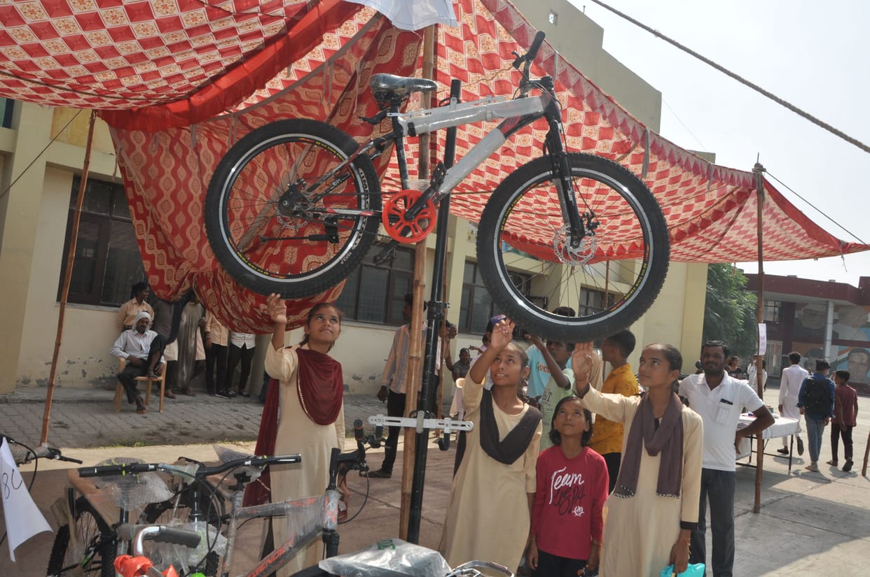 Bicycles liked by the students