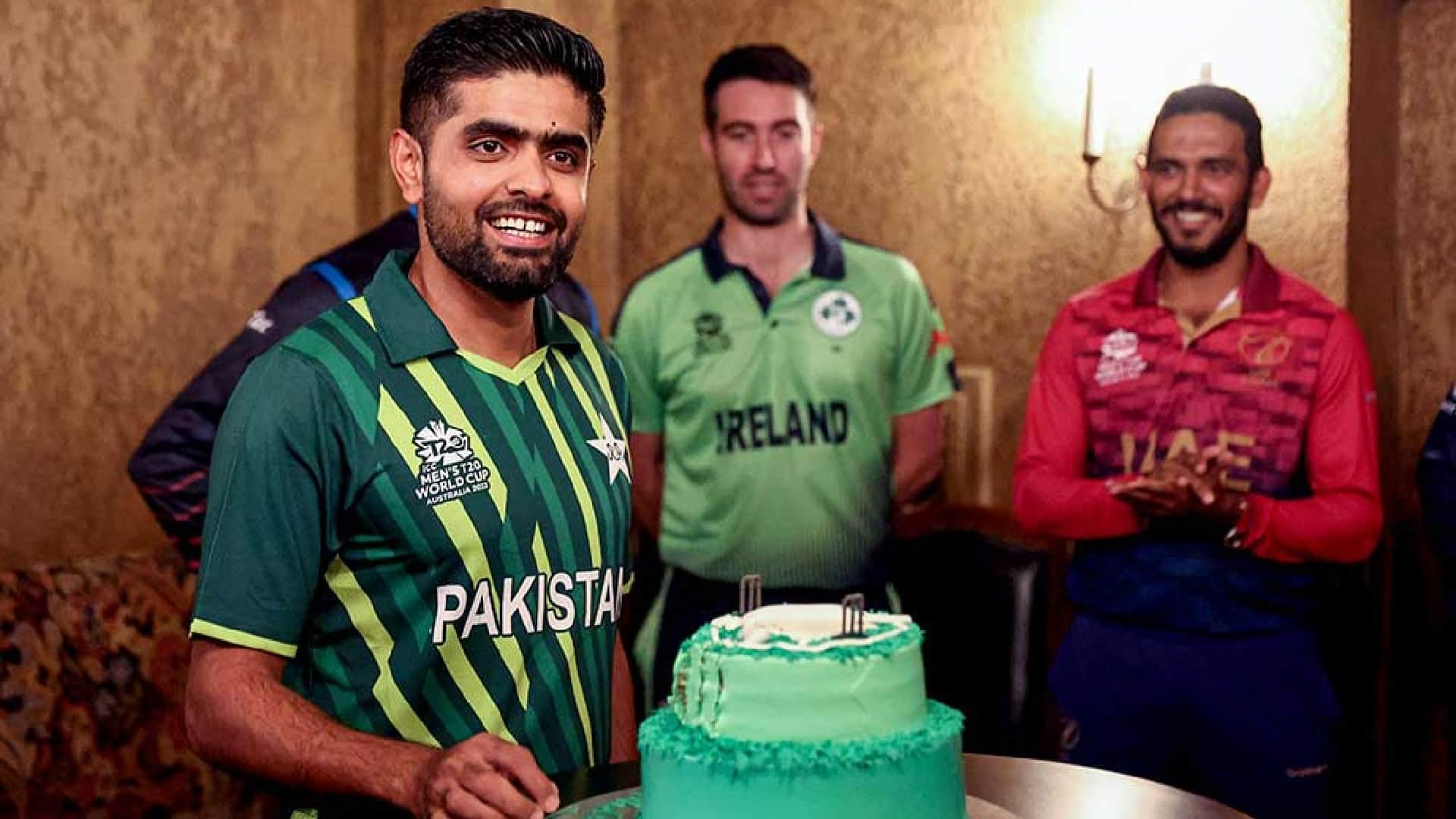 Babar Azam celebrated 28th birthday with captains of 15 national teams watch Video