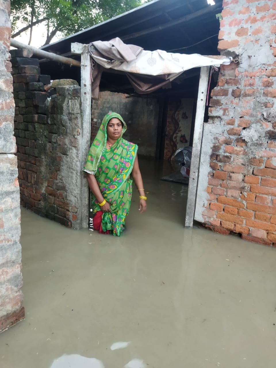 Water entered most of the houses of Chakki Musadohi village