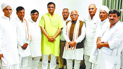 सीएम से मिले खाप पंचायत के प्रतिनिधि।