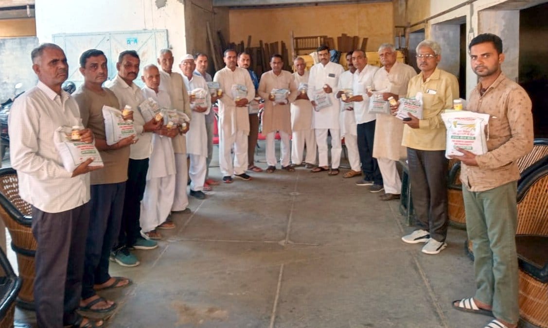 Mustard seeds distributed to farmers