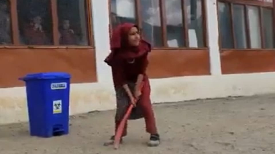 Video of Ladakh cricketer Maksooma shot goes viral