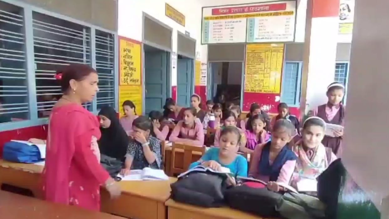 There is no system of education for all students in Prahlad Nagar Upper Primary School in Meerut