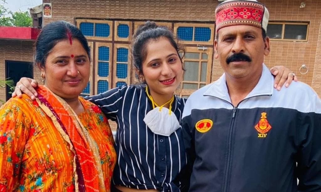 Indu passed the Nursing Officer exam for the second time
