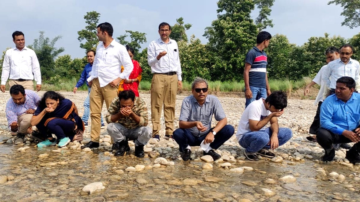 The water of seven rivers of the district became potable