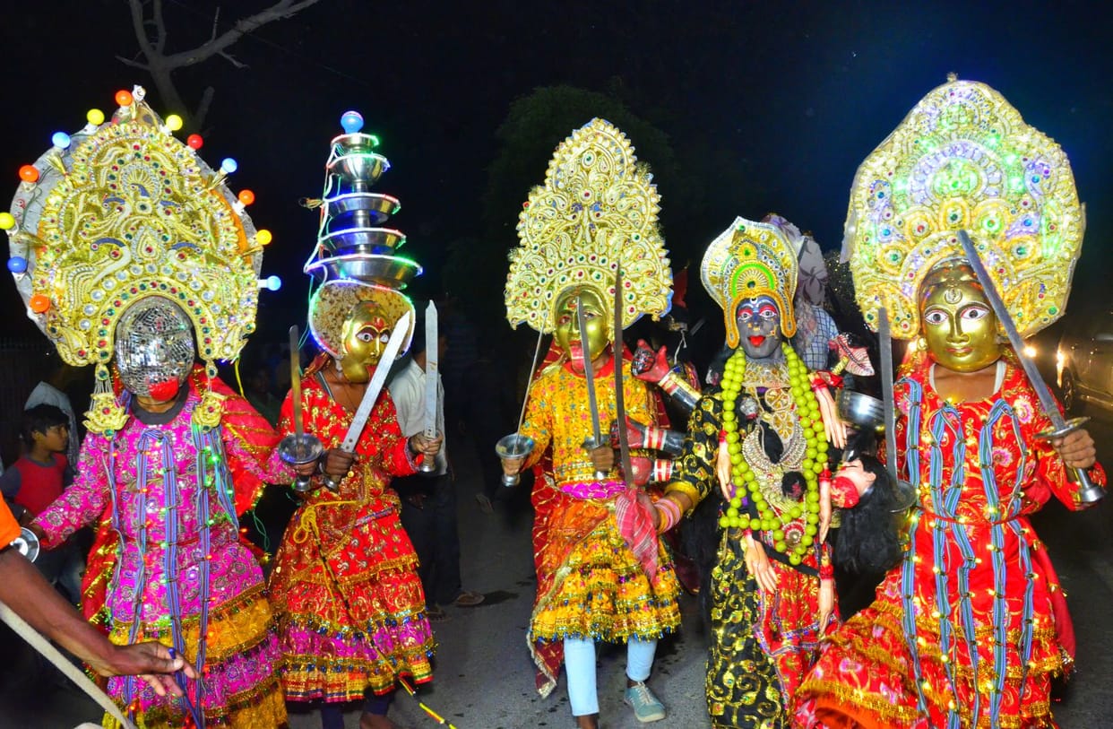 Valmiki procession with floats