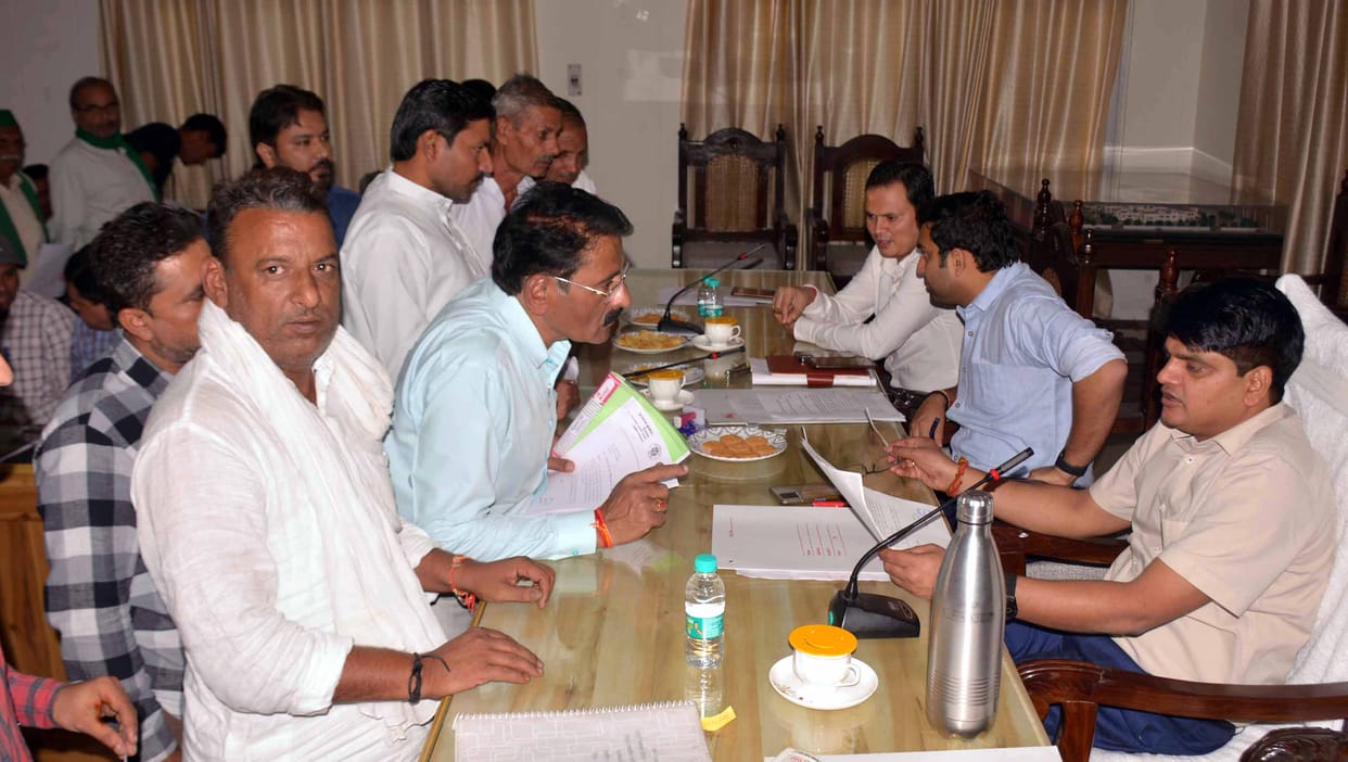 110 complaints were received in three tehsils, 11 were resolved