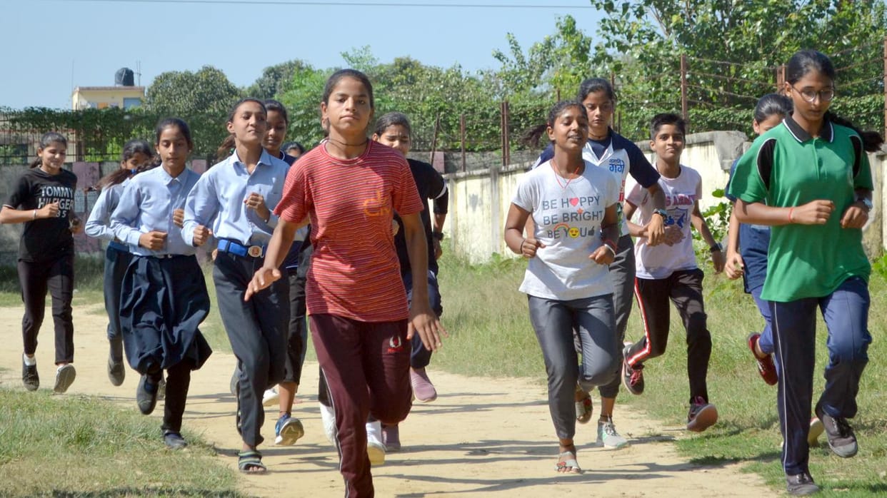 Players shed sweat for Junior Athletic Championship