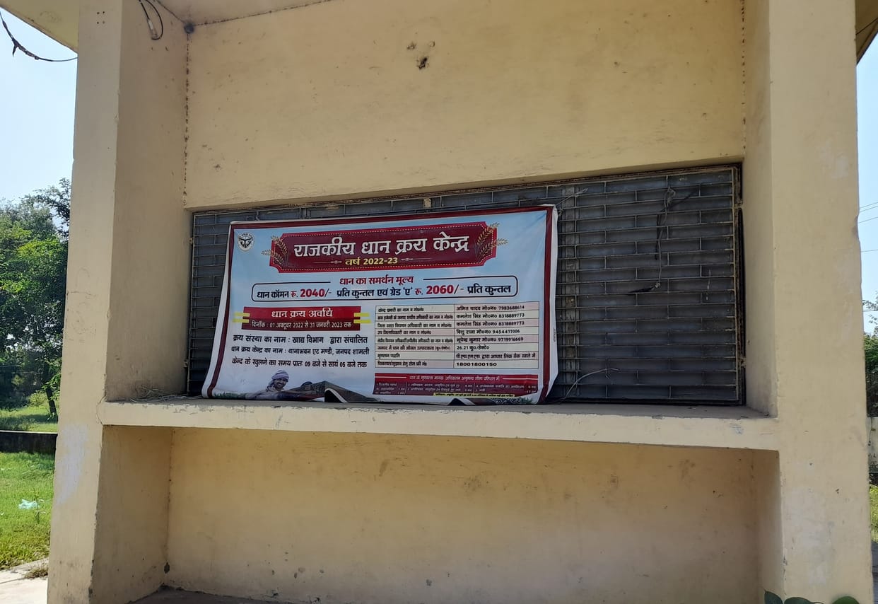 Paddy being sold in Haryana, procurement centers of the district heard