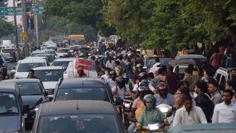 Amazing 55 challans on Subhash's auto and 45 on Farukh's bike not paying the mitigation fee
