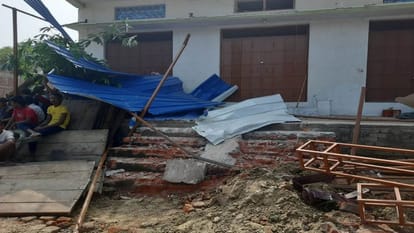 accused of brutality with minor girls shot in police encounter in ballia administration bulldozer at  house