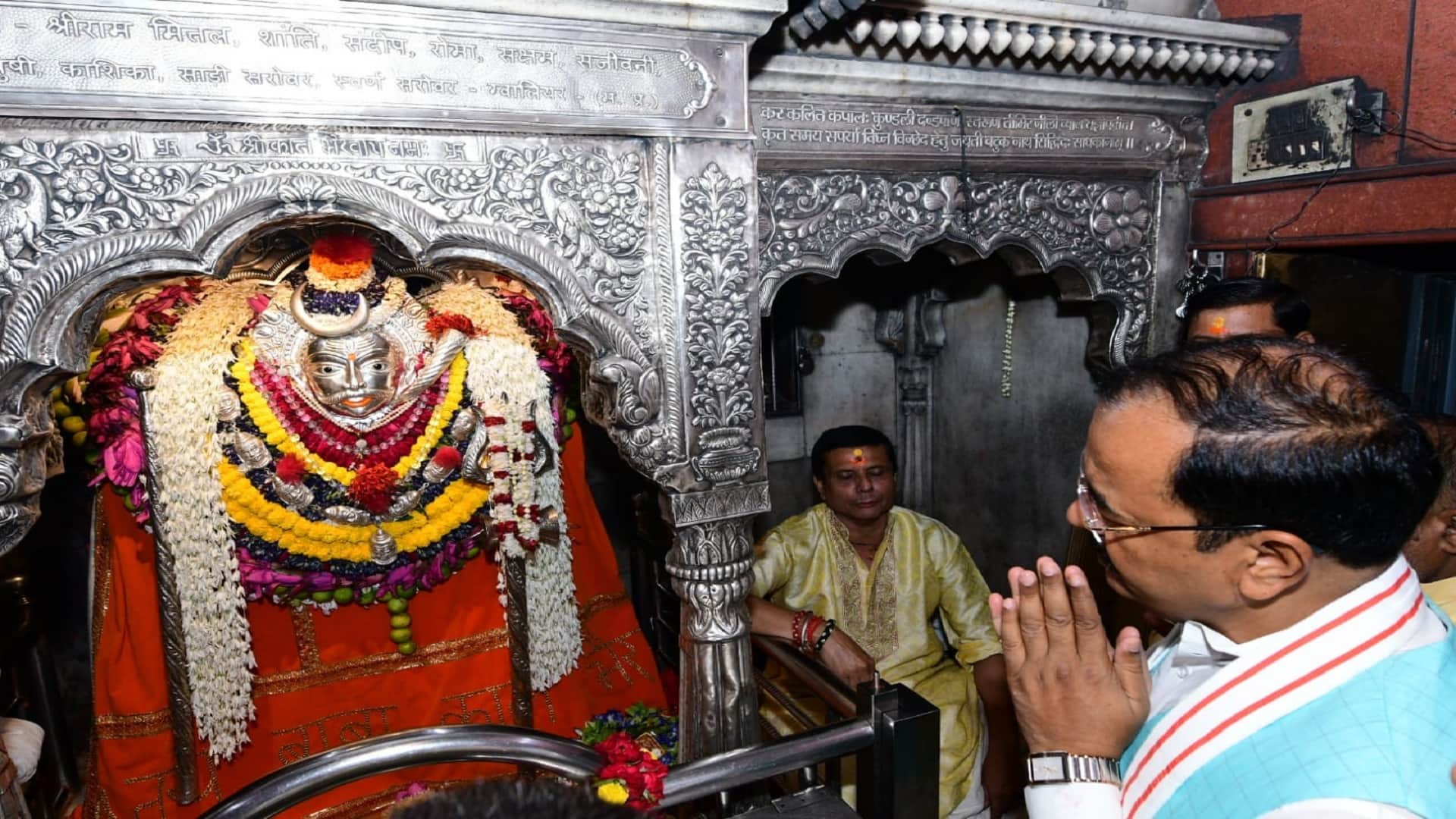 PHOTOS Deputy CM Keshav Prasad Maurya offers prayers at Kashi Vishwanath Kaal Bhairav and Sankatmochan