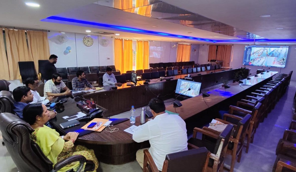 The officers kept monitoring the centers from the control room