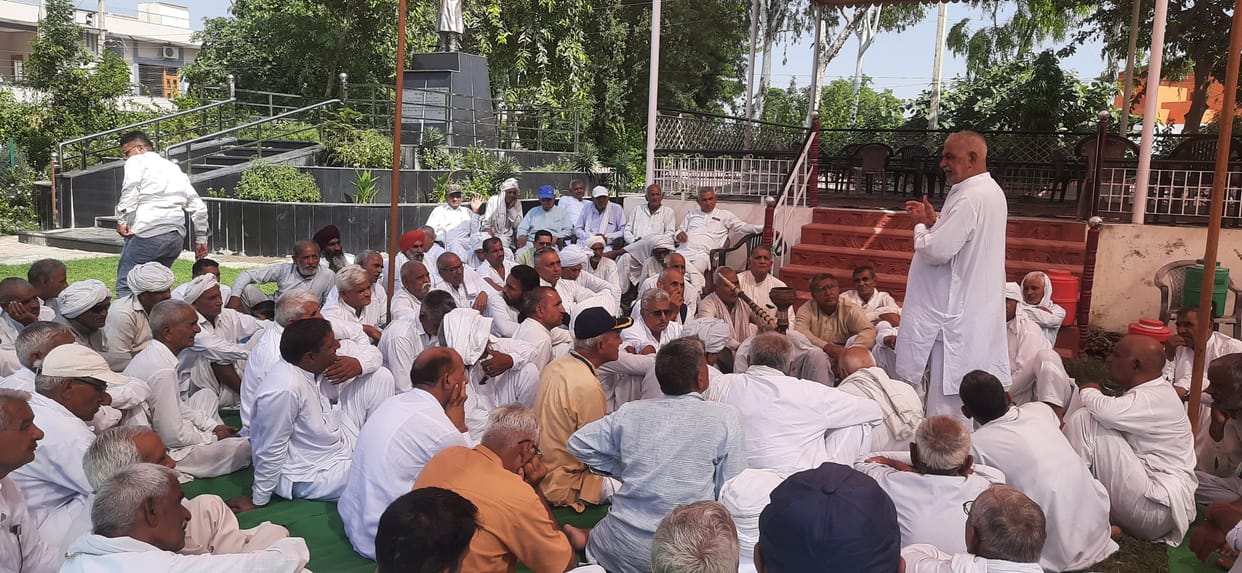 Jat Aarakshan Sangharsh Samiti's check of 35 lakhs could not be decided