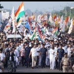 भारत जोड़ो यात्रा में राहुल गांधी