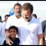 भारत जोड़ो यात्रा में राहुल गांधी