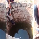 मोबाइल चोरी की शंका में नाबालिग को कुएं में लटका दिया।
