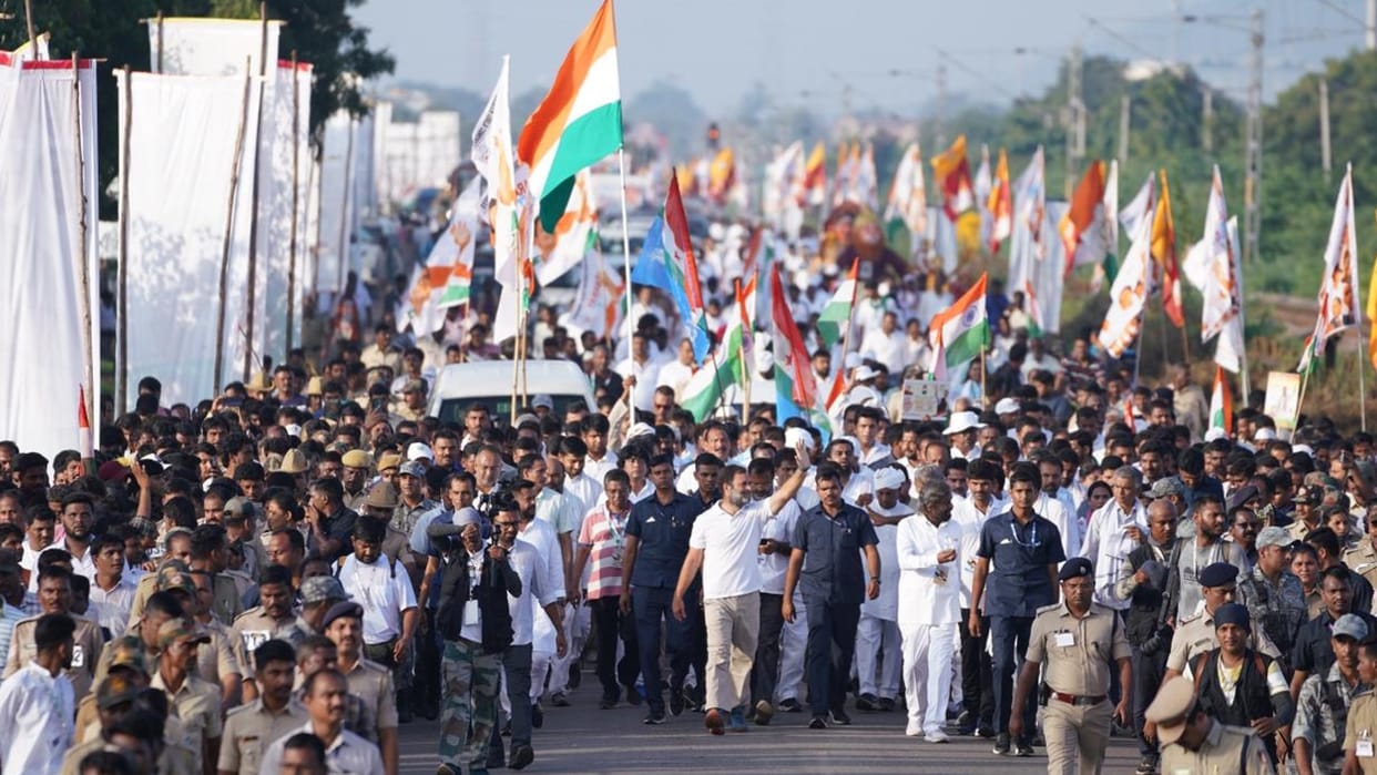 Rahul Gandhi Bharat Jodo Yatra conclude Maharashtra leg enter Madhya Pradesh Priyanka Gandhi Join all Update