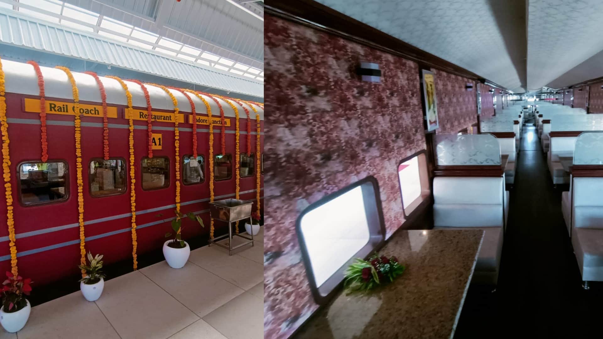 Railway coach restaurant opened in Lal Bagh Palace of Indore read more in hindi
