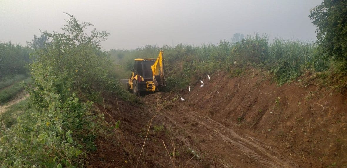 Preparations to release water in Chowgama canal, cleaning started